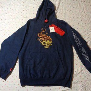 JNCO Hoodie – Size L – Brand new with tags – Blue, pullover, center front pocket